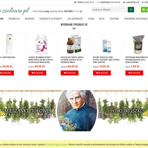 Olej CBD i mieszanki ziołowe Ojca Klimuszki