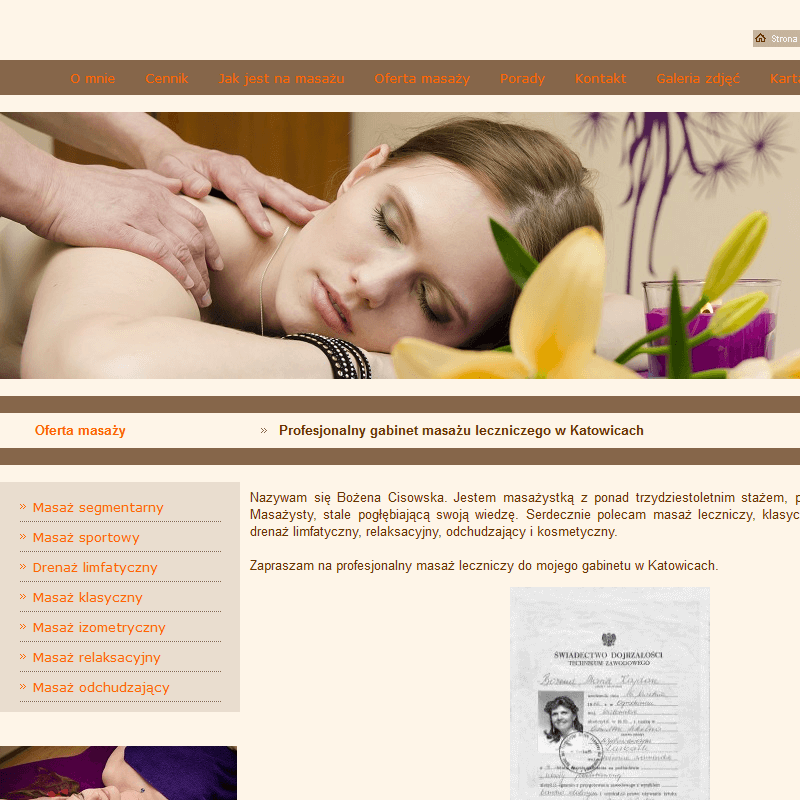 Masaż odchudzający - Katowice