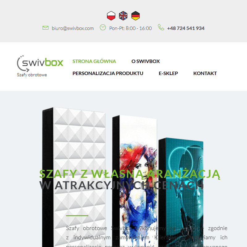 Designerskie szafy obrotowe